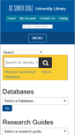 Mobile Screenshot of library.ucsc.edu