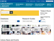 Tablet Screenshot of library.ucsc.edu