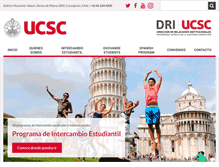 Tablet Screenshot of dri.ucsc.cl