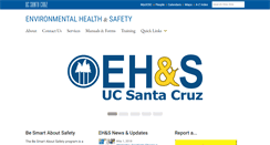 Desktop Screenshot of ehs.ucsc.edu