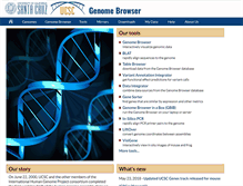 Tablet Screenshot of genome.cse.ucsc.edu