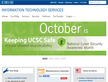 Tablet Screenshot of its.ucsc.edu