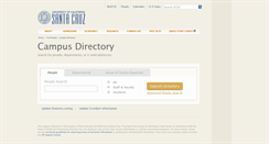 Desktop Screenshot of campusdirectory.ucsc.edu