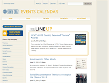 Tablet Screenshot of events.ucsc.edu