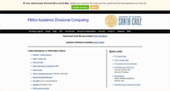 Desktop Screenshot of its.pbsci.ucsc.edu