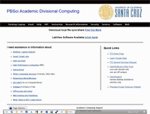 Tablet Screenshot of its.pbsci.ucsc.edu