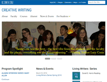 Tablet Screenshot of creativewriting.ucsc.edu