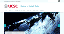Desktop Screenshot of ecologiamarina.ucsc.cl