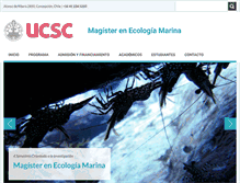 Tablet Screenshot of ecologiamarina.ucsc.cl
