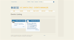 Desktop Screenshot of events-manager.ucsc.edu