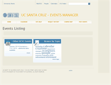Tablet Screenshot of events-manager.ucsc.edu