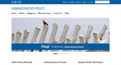 Desktop Screenshot of policy.ucsc.edu