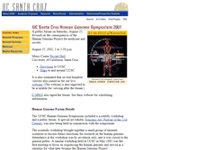 Tablet Screenshot of genomesymposium.ucsc.edu