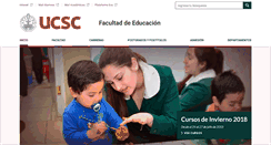 Desktop Screenshot of educacion.ucsc.cl