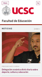 Mobile Screenshot of educacion.ucsc.cl