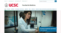 Desktop Screenshot of medicina.ucsc.cl