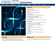 Tablet Screenshot of genome.ucsc.edu