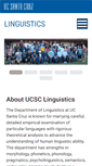 Mobile Screenshot of linguistics.ucsc.edu