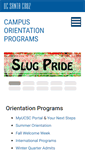 Mobile Screenshot of orientation.ucsc.edu