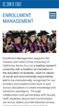 Mobile Screenshot of enrollmentmanagement.ucsc.edu