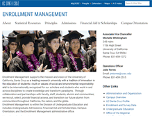 Tablet Screenshot of enrollmentmanagement.ucsc.edu