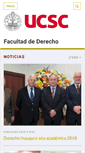 Mobile Screenshot of derecho.ucsc.cl