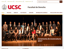 Tablet Screenshot of derecho.ucsc.cl