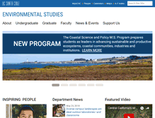 Tablet Screenshot of envs.ucsc.edu