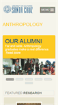 Mobile Screenshot of anthro.ucsc.edu