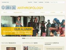 Tablet Screenshot of anthro.ucsc.edu