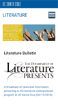 Mobile Screenshot of literature.ucsc.edu