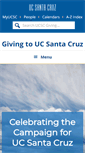 Mobile Screenshot of giving.ucsc.edu