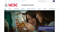 Desktop Screenshot of ciencias.ucsc.cl