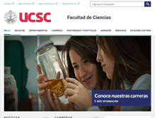 Tablet Screenshot of ciencias.ucsc.cl