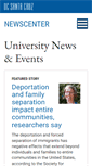 Mobile Screenshot of news.ucsc.edu