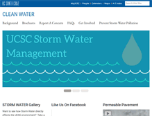 Tablet Screenshot of cleanwater.ucsc.edu