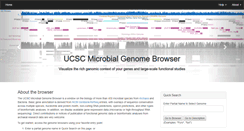Desktop Screenshot of microbes.ucsc.edu